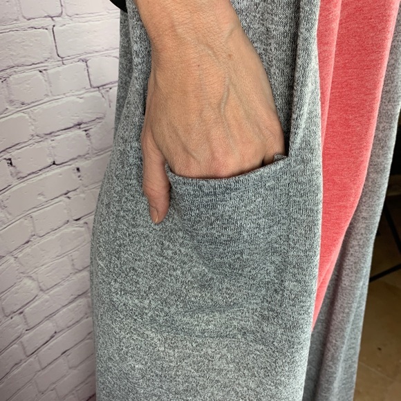 SOFT Sarah longline cardigan open front pockets - Picture 7 of 8